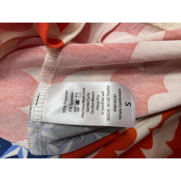 LuLaRoe Irma Tunic Top Women's Small Red Blue White New NWT - Picture 5 of 7